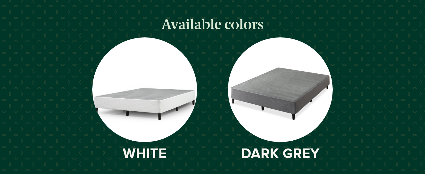 Zinus Double Bed Base Smart Ensemble Mattress Foundation White