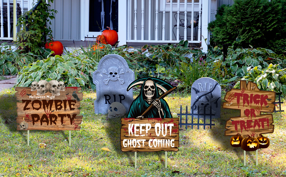 NMKL Halloween Decorations Outdoor Scary Halloween Garden Decorations 3