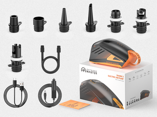 Amazon.co.jp: OUTDOORMASER 電動エアーポンプ 大容量 【74Wh