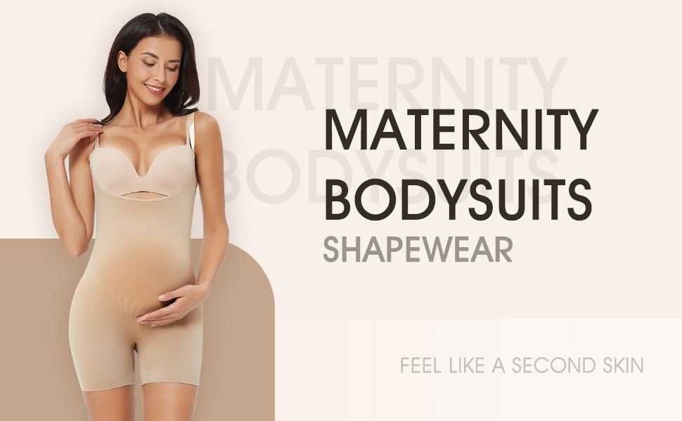 One piece comfortable women's maternity tights maternity body shaper belly support bodysuit