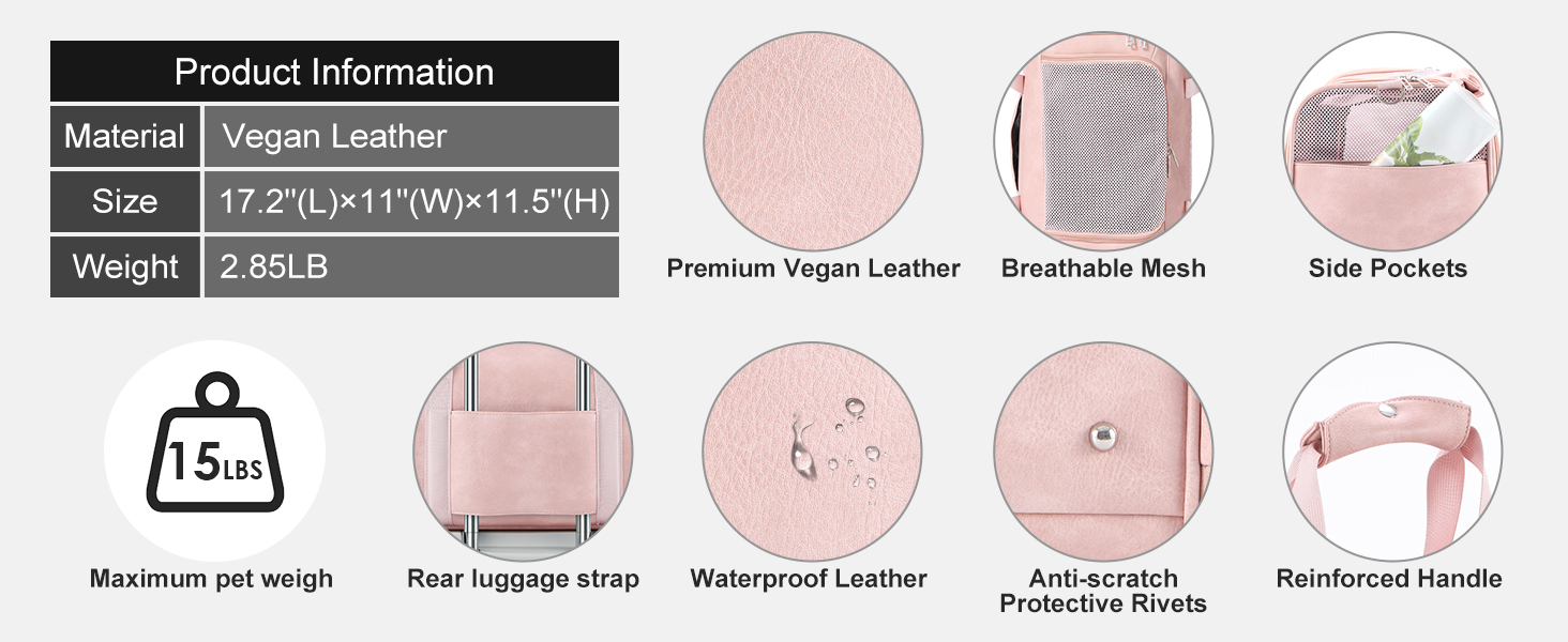 Fashion Leather Dog Carrier