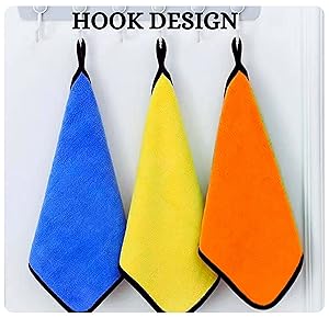 premium quality super soft streek free cleaning cloths cloth towel hook design easy washable design