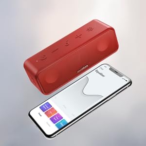 Speaker, Anker Bluetooth Speaker, Ank, Buretsu, Bluetooth Speaker, Wireless Speaker, Portable Speaker, High Sound Quality, iPhone Loud Volume, Long Time, Bass