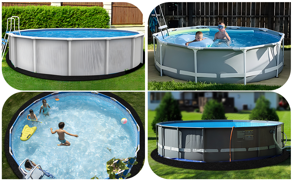 Zeonly 18 FT Pool Liner Pad,Round Under Pool Padding,Pool