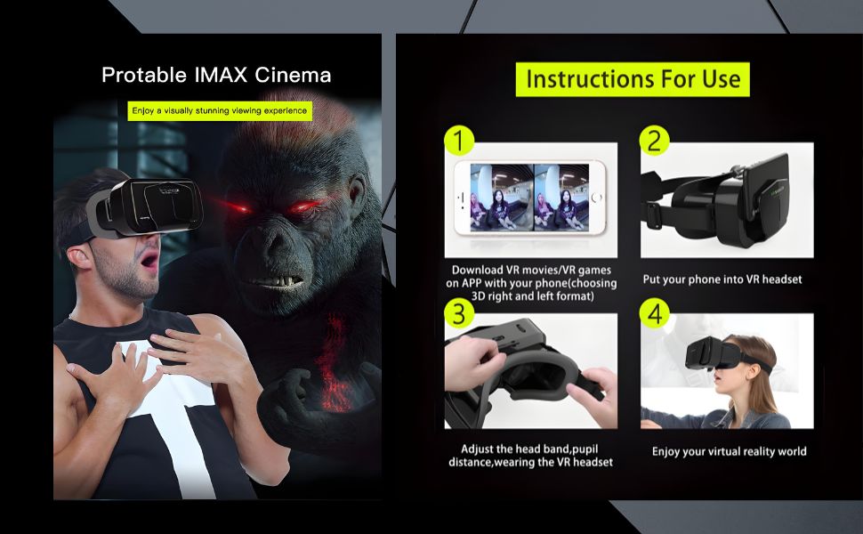 VR Headset 3D Glasses