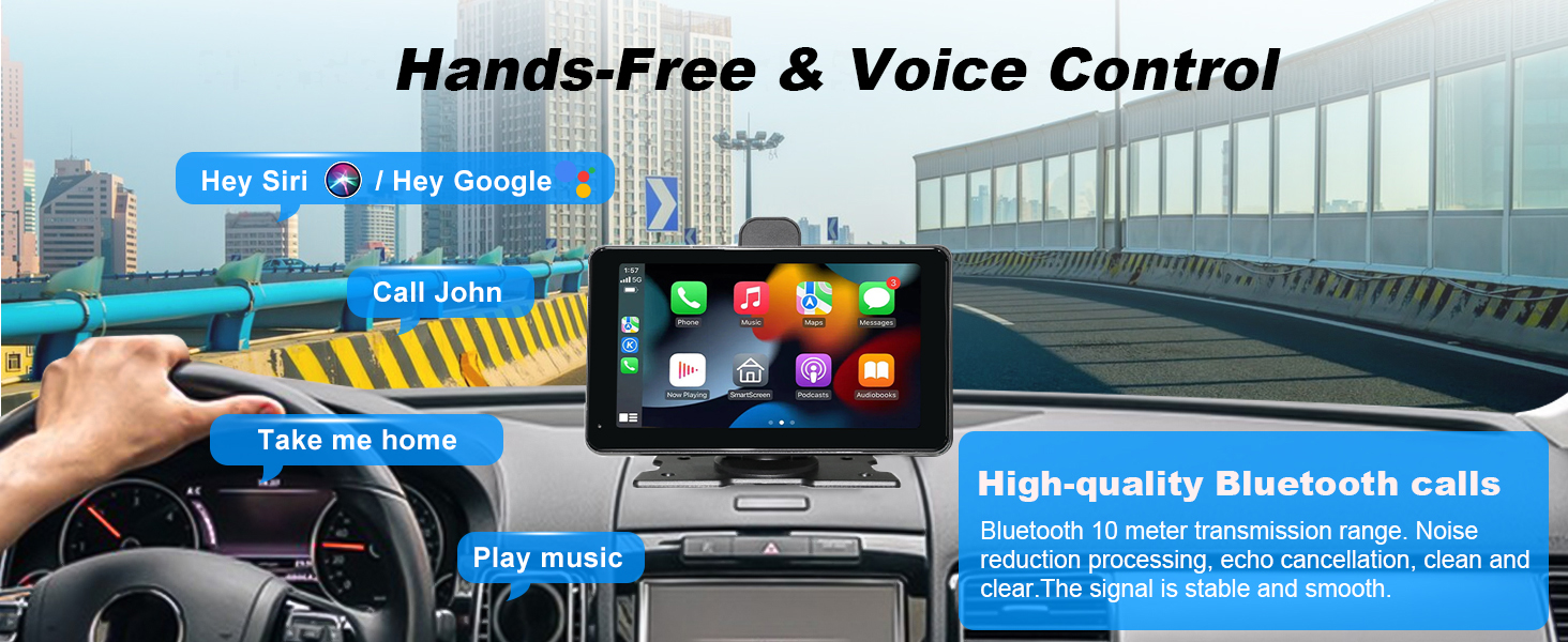 wireless carplay screen for car