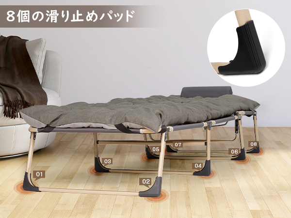 Amazon.co.jp: DEWEL サマーベッド キャンプコット 簡易ベッド