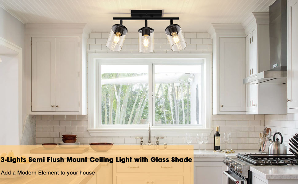 Adjustable Directional Black Track Lighting Fixtures Ceiling, Rotatable Kitchen Light Fixtures