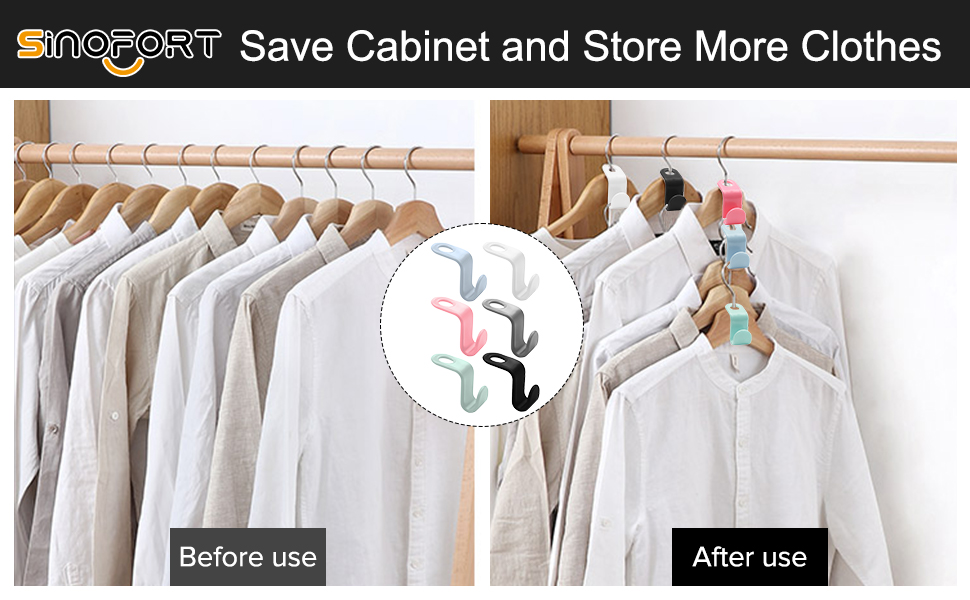 120Pcs Coat Hanger Connector Hooks Drop Connecting Hanger Hook Multi