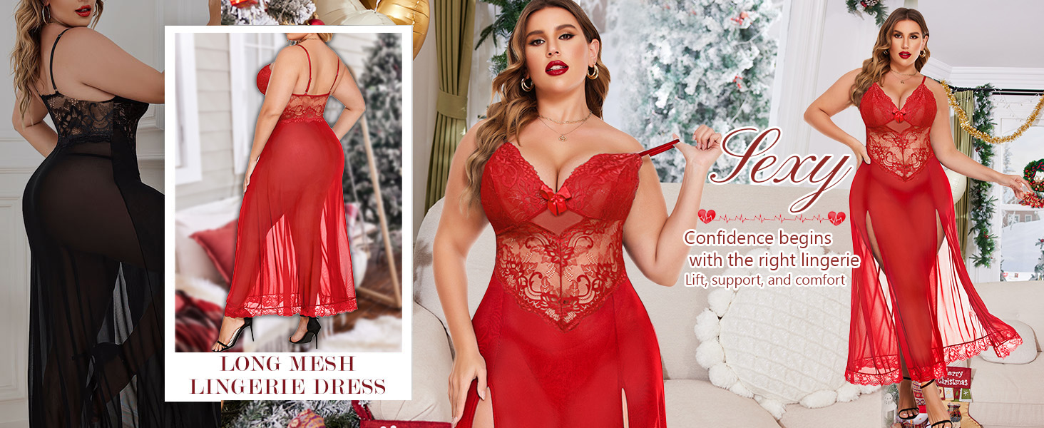 lingerie dresses for plus size women