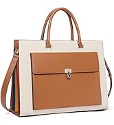 CLUCI Briefcase for Women Vegan Leather 15.6 Inch Laptop Bag Large Pocket Business Ladies Shoulde...