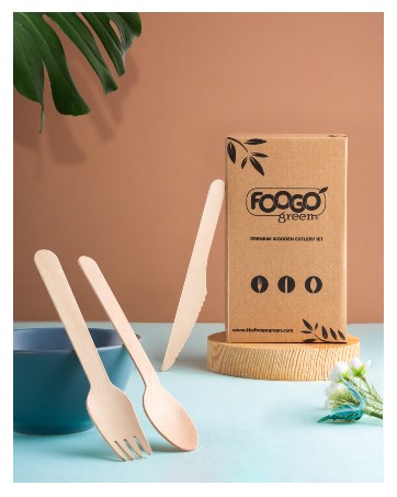 FOOGO Green cutlery set