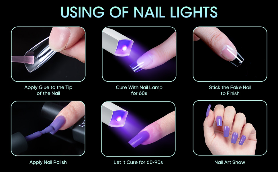 ranrose Mini UV Light for Gel Nails Portable Mini Nail
