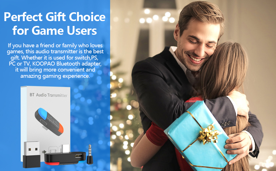 Bluetooth Adapter for Switch/Switch Lite/PS4/PS5/PC/TV/Laptop, BT 5.0