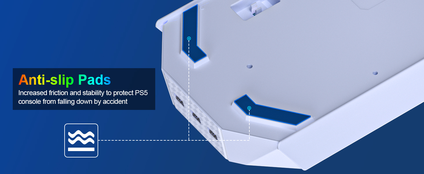 ps5 slim docking station with cooling fan