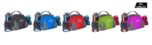 hiking waist pack women men water bottle holder running belt black large waist bag cglm