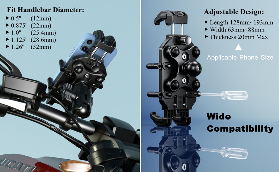 Adjust the Compatible Size of the Mount According to the Mobile Phone 