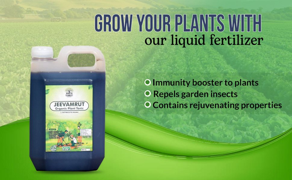 Earth Booster Jeevamrut Liquid Soil Booster 1 LTR with Micro & Macro