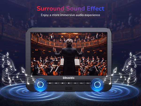 dual screen blu ray dvd players with dolby audio