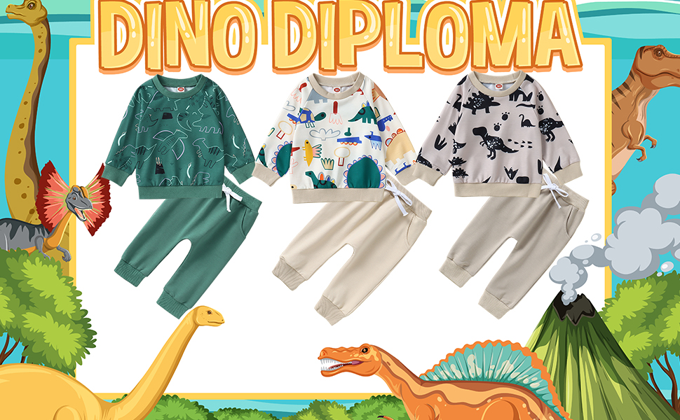 GLIGLITTR Toddler Baby Boy Clothes Outfits Set Dinosaur