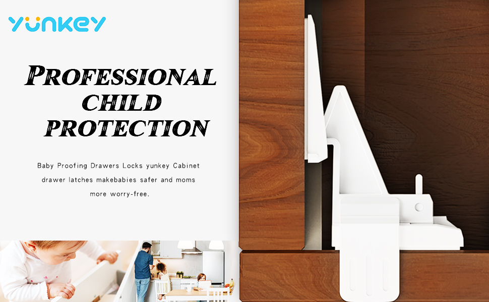 12Pcs Upgraded Invisible Child Safety Locks Slider Unlock for Baby Proofing Drawers Locks