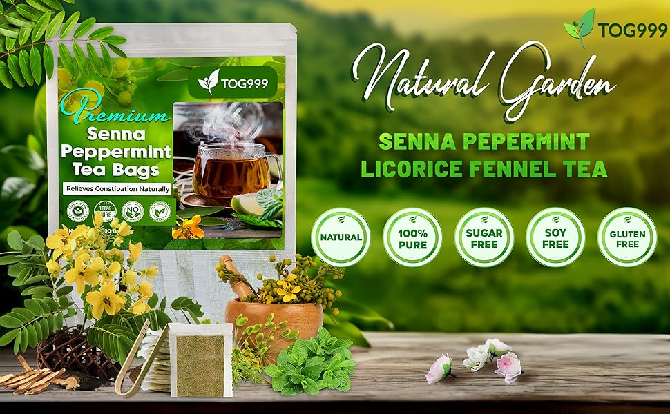 senna peppermint licorice fennel tea blend mix special