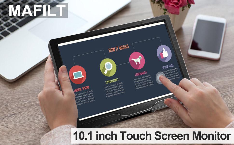 MAFILT 10.1-Inch Touch Screen Monitor