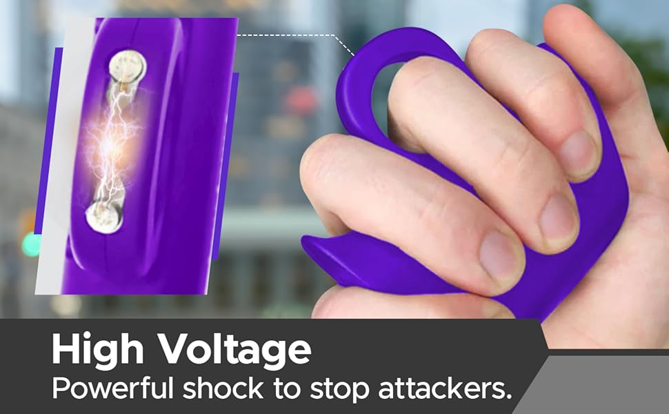 High Voltage powerful shock to stop attackers