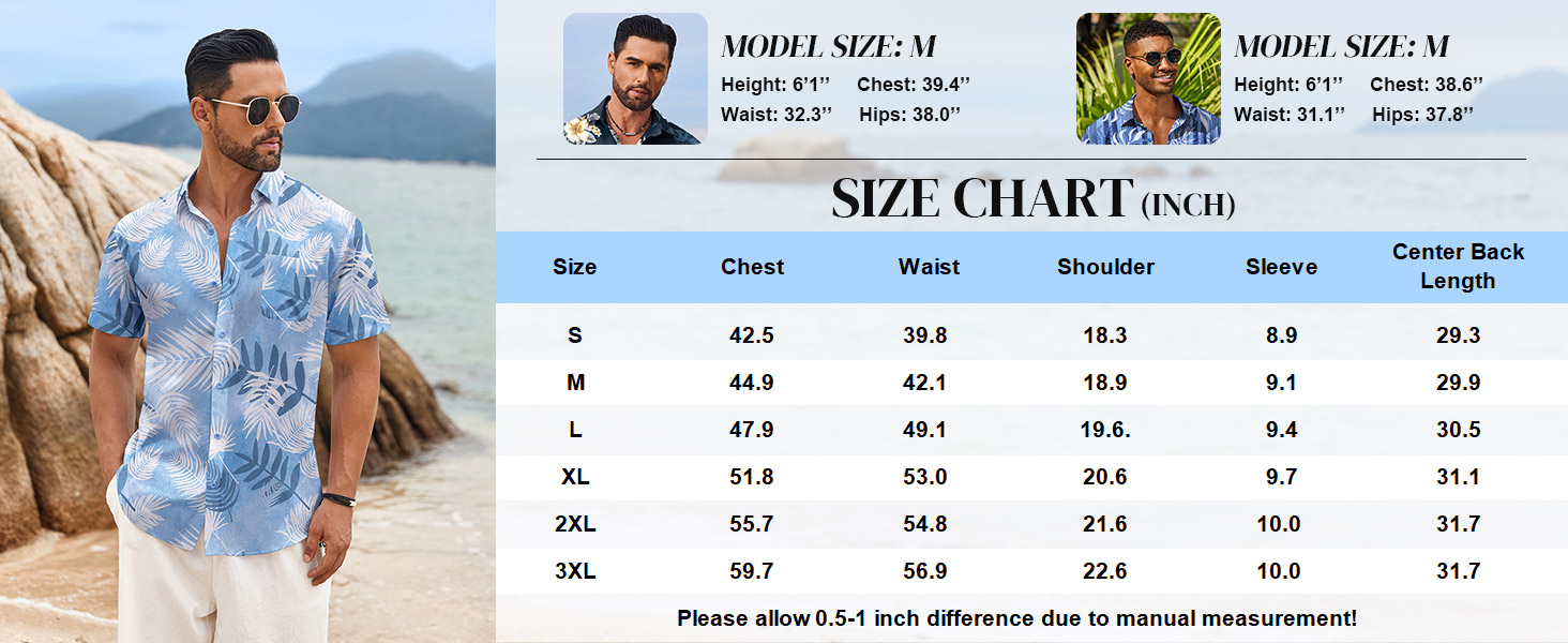 mens casual tropical shirt