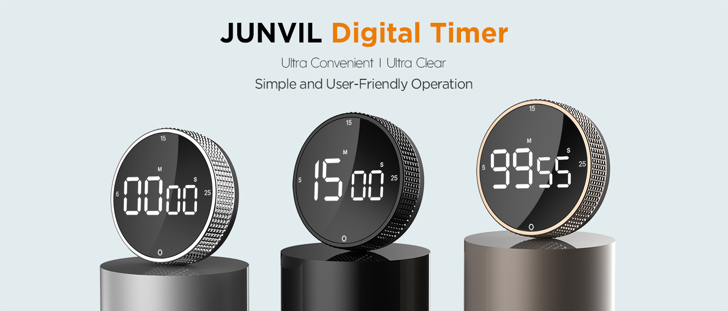 Another great deal on amazon: Upgrade Digital Kitchen Timer - Magnetic Countdown Countup Visual Pomodoro Timer with Large LED Display, 3-Preset Times (5, 15, 25), 3 Volume Levels, Ideal for Cooking, Baking and Fitness 10 timer brand story