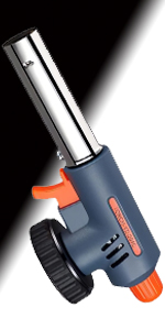 トーチバーナー ガスバーナー 逆さ使用可能 パワートーチ 料理用 ガストーチ 900℃～1300℃ 火力調節 耐熱 炙り調理/BBQ/お菓子作り 炭火起こし 溶接 キャンプ アウトドア用品