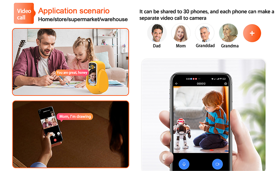 video calling camera for elderly and childs