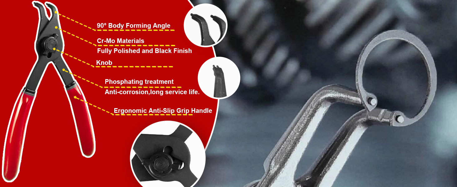 12-Piece Snap Ring Pliers Set