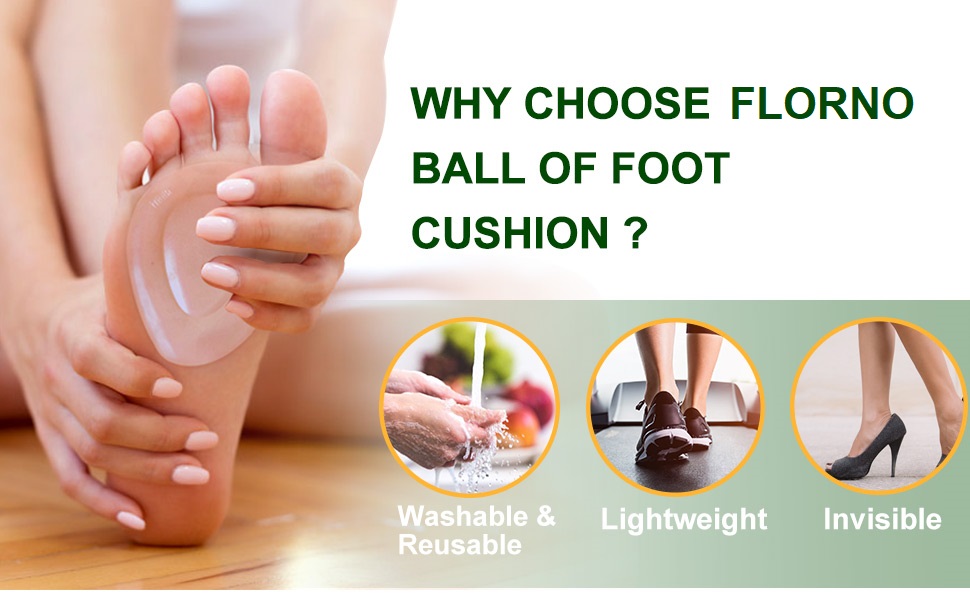 Metatarsal Pads Self-Sticking Ball of Foot Cushions Adhere to Shoes
