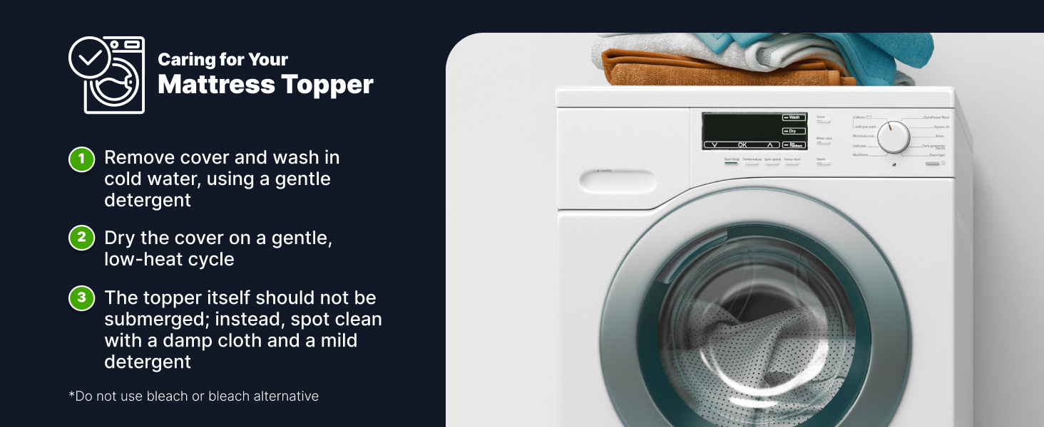 GhostBed 3 Inch Cooling Gel Memory Foam Mattress Topper