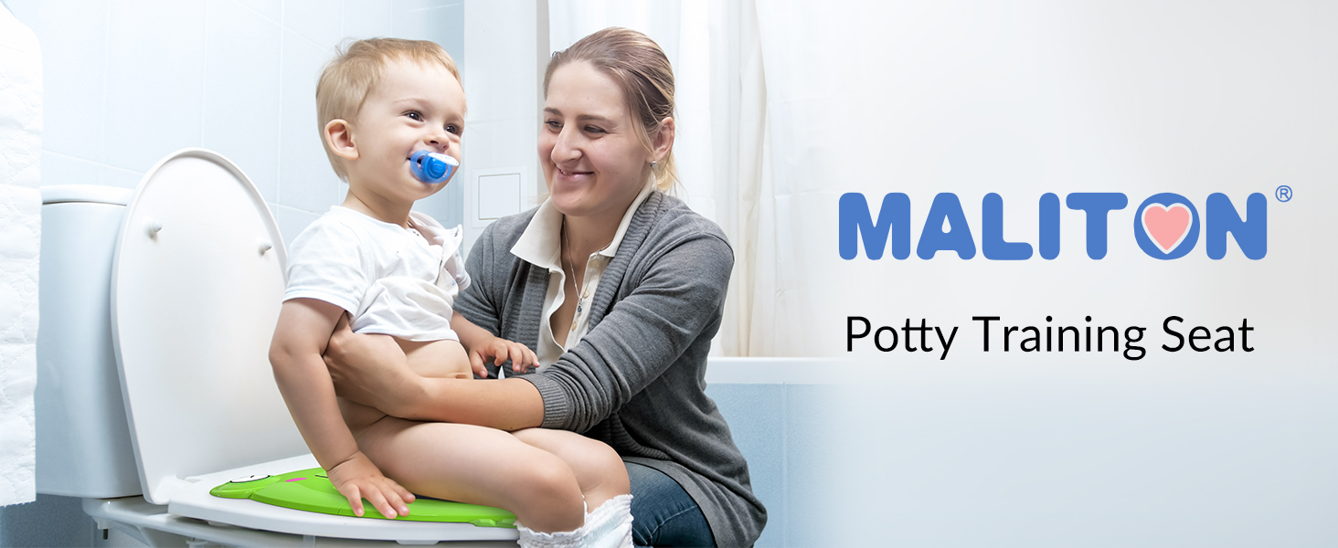 Maliton Potty Training Toilet Seat for Boys and Girls，Foldable Travel
