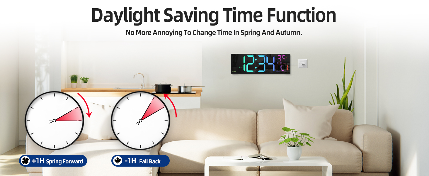 extra big modern silent large led digital wall clock for living room clock wall large