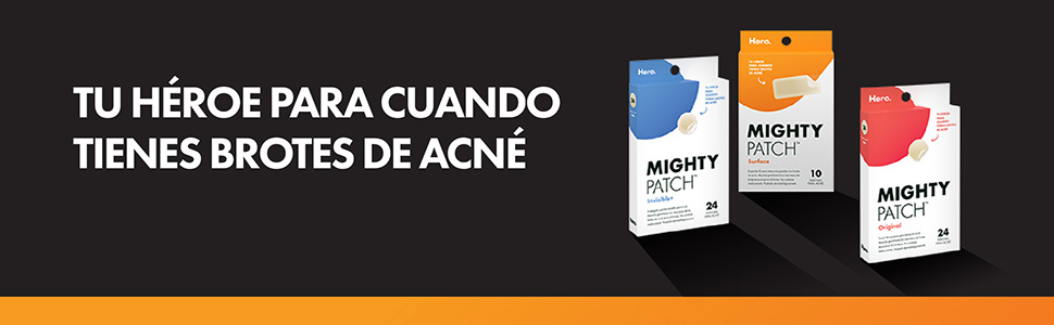 hero, parches, acné, barritos, cuidado de la piel, puntos blancos