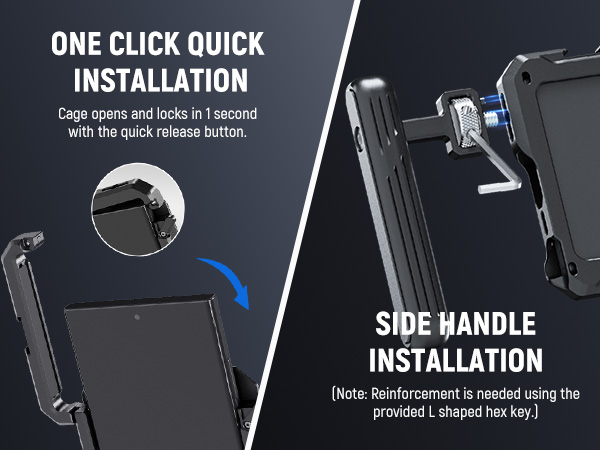 NEEWER スマホケージビデオリグセットSamsung S23 Ultra対応 NEEWER S23 Ultra Phone Cage Video Rig Kit – IMPULSE
