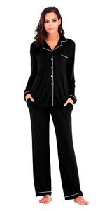 OCCIENTEC Pyjama für Damen Langarm