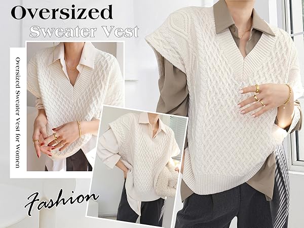 トップス clesste OVERSIZED DS KNIT VEST トップス clesste OVERSIZED DS KNIT VEST