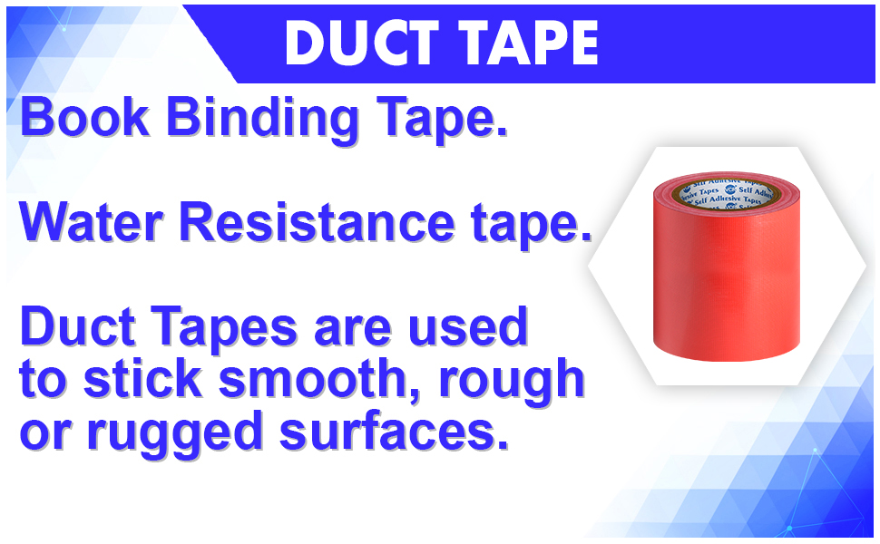 VCR Red Duct Tape 18 Meters in Length 96mm / 4" Width 1 Roll Per