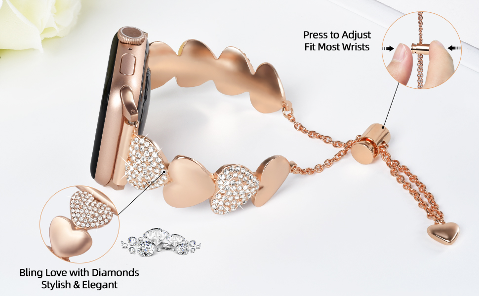 diamond apple watch band