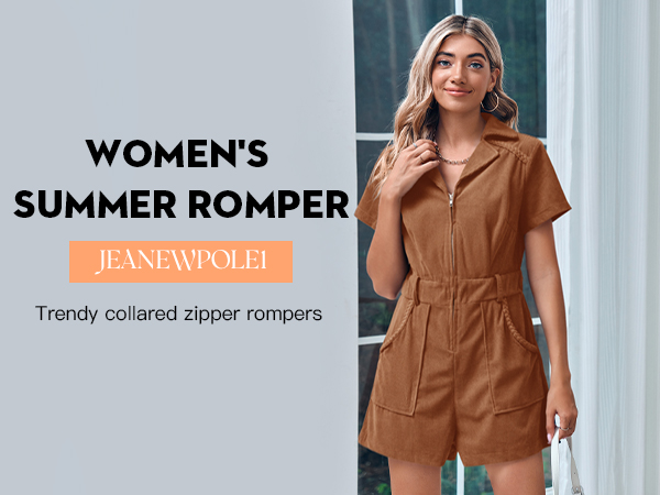 Amazon.com: Jeanewpole1 Womens Summer Corduroy Rompers Short