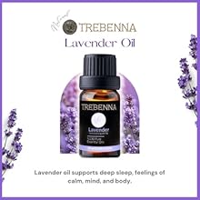 Trebenna organic lavender oil essential oil diffuser sleep aromatherapy pure organic hair growth