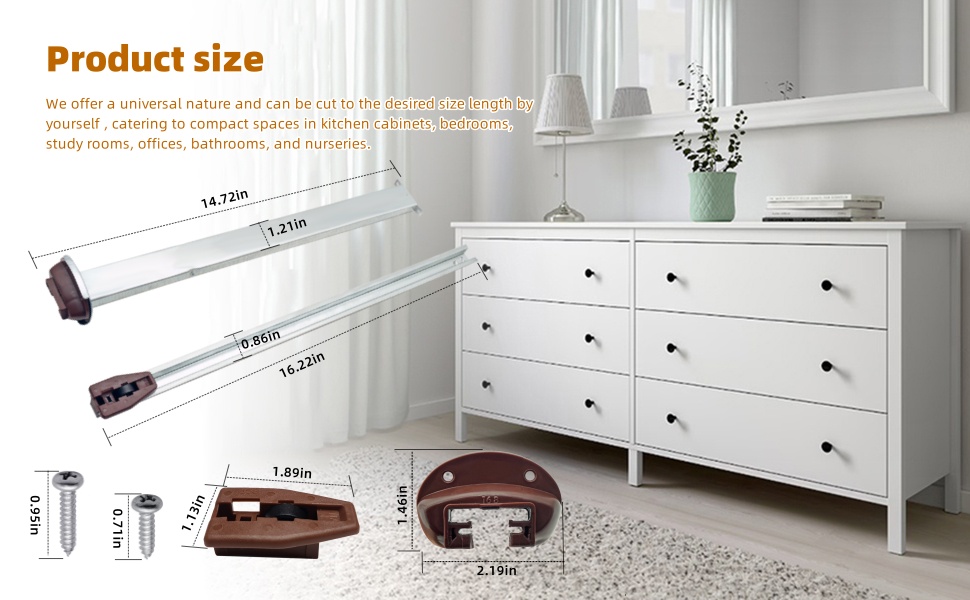 Drawer Slides fit for Kenlin RiteTrak II，Metal Drawer Slides