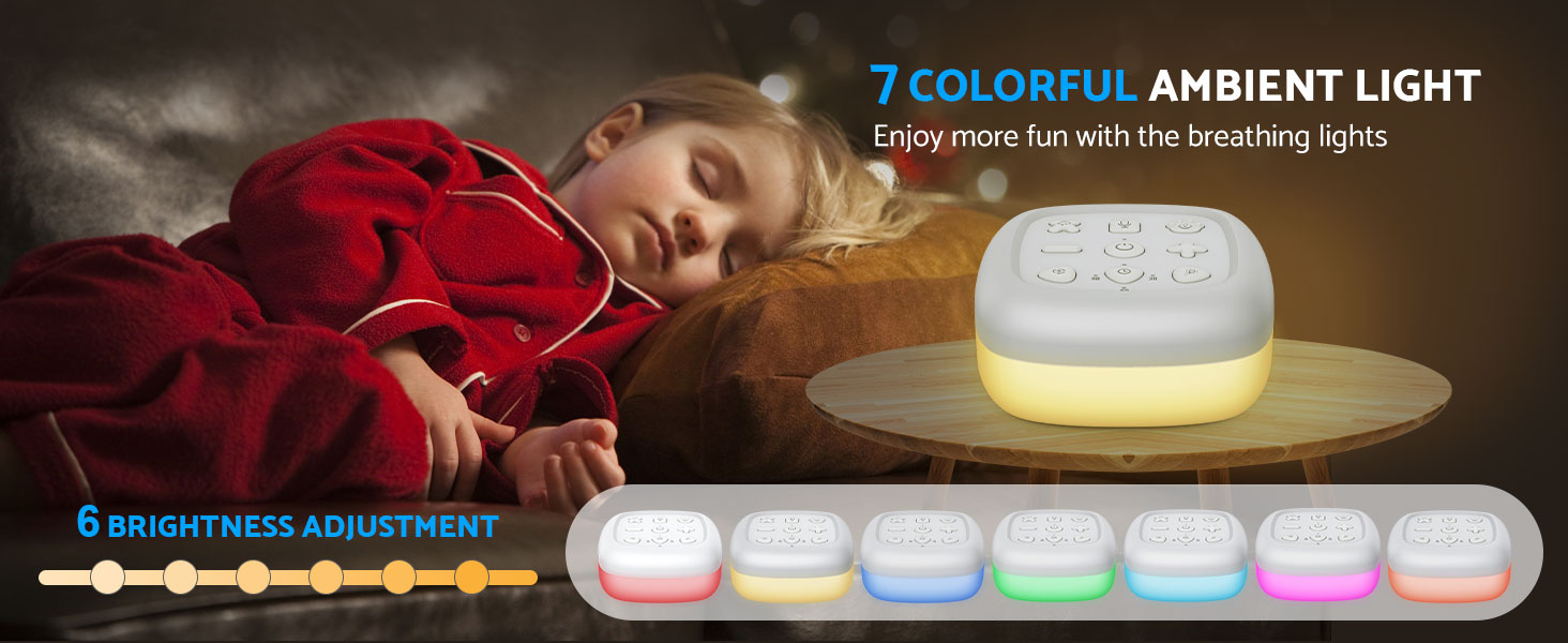 eSynic White Noise Machine Baby Portable White Noise Machine for Adults