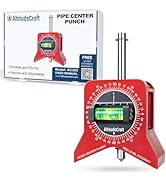 AltitudeCraft Precise Pipe Center Finder Punch Tool, Magnetic Center Finder for Pipe Fitting with...
