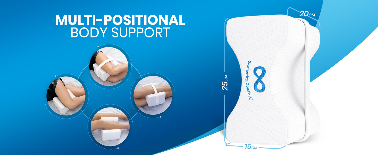 Memory Foam Leg & Knee Pillow for Side Sleepers