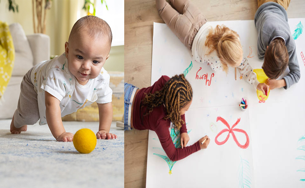Disposable Baby Splat Mat for Under High Chair, 20 Packs Large Waterproof Spill